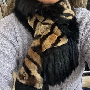 Salvatore Ferragamo Genuine Fur Scarf